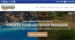 Desktop Screenshot of masterslandscapedesign.com